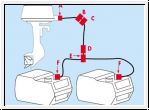 Fuel connector/hose for Suzuki/Chrysler/Force