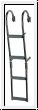 Folding ladder st. steel 4 steps, width 195mm with 90� crook