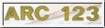 Anodised aluminium letters and numbers 3cm
