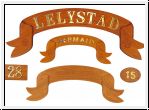 Solid teak nameboards curved