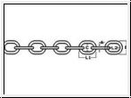 Anchor cables stainless steel short-limbed