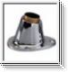 Flag pole socket 25mm Screw-type, Chrome bronze
