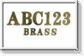 Solid brass letters and numbers 8cm