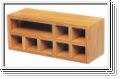 Teak code flag & chart lockers
