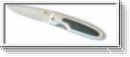 Single hand knife silver/black